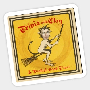 Trivia with Clay: A Devilish Good Time! Sticker